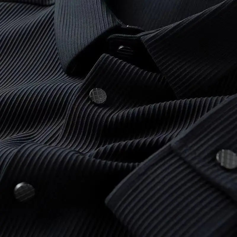 Chemise homme business – Coupe slim – Tissu extensible respirant – Col classique