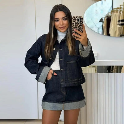 Ensemble en denim - Veste & Jupe