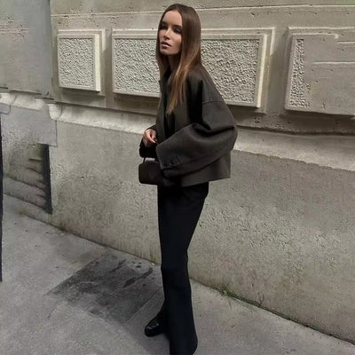 Veste en laine élégante ample
