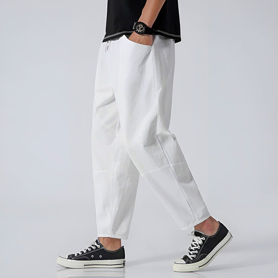 Pantalon court urbain en coton