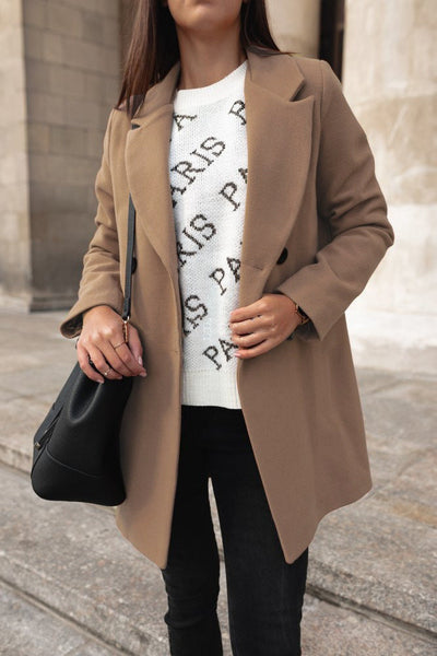 Manteau Classique | Laine Mélangée | Ligne Structurée