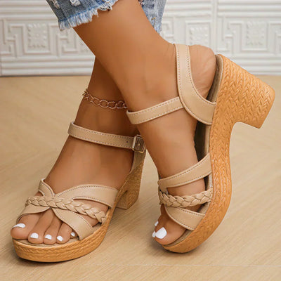 Lina™ | Sandales à talon tressé et brides ajustables