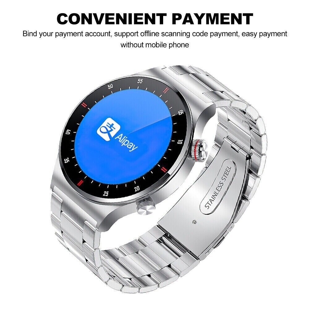 Smartwatch Santé Moniteur de fréquence cardiaque ECG Traceur de tension artérielle Fitness