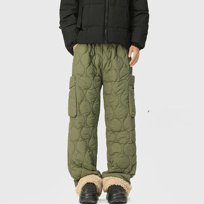 Pantalon large matelassé