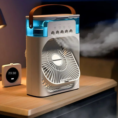 Pro 3-in-1 AirCooler - Ventilateur, climatiseur et humidificateur avec éclairage LED couleur