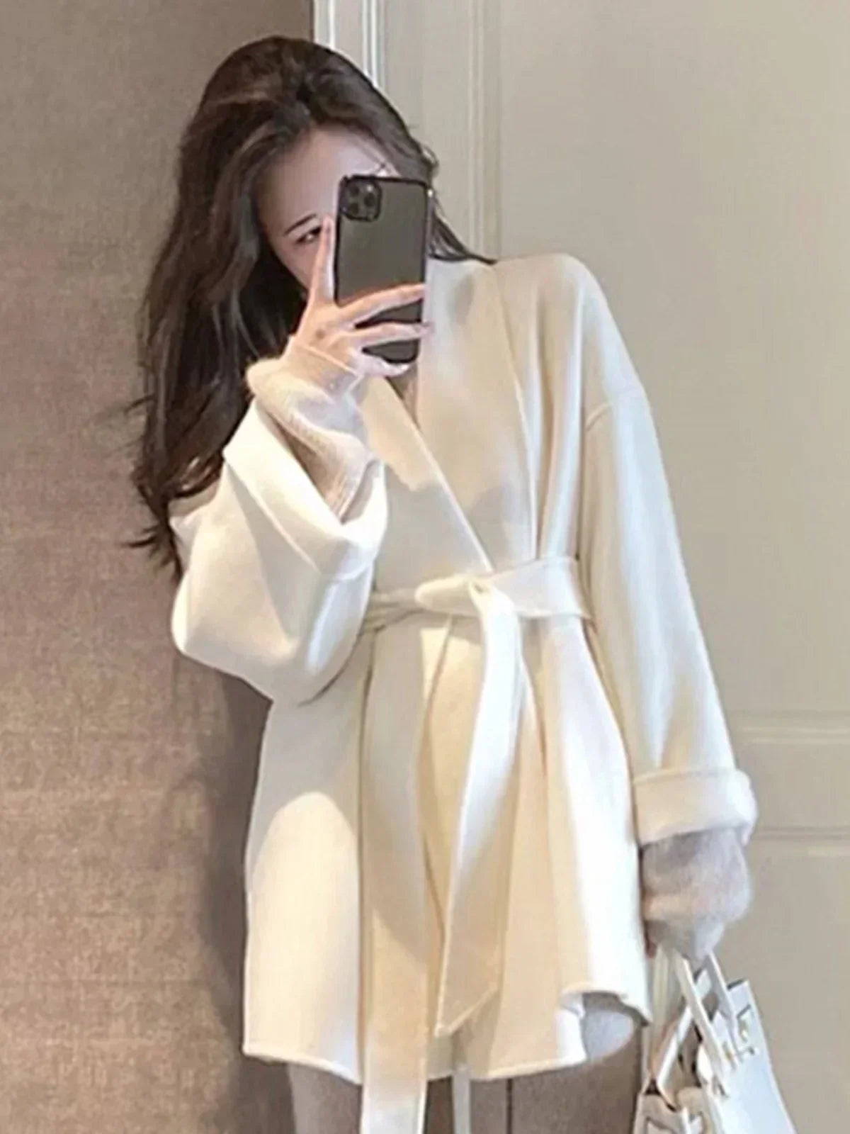 Serenya™ | Manteau en laine et cachemire fabriqué à la main
