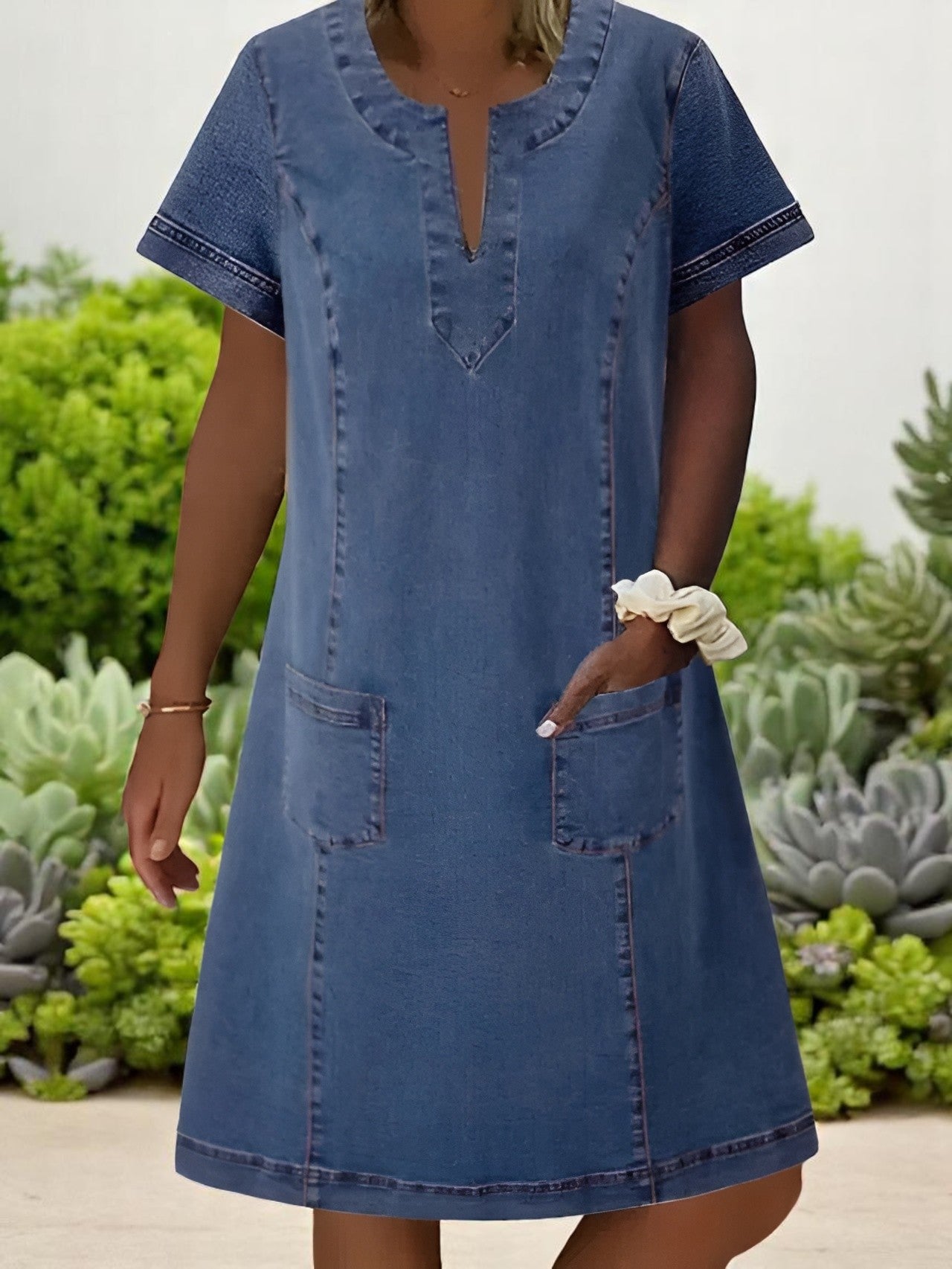 Amber™ | Robe Denim Douce