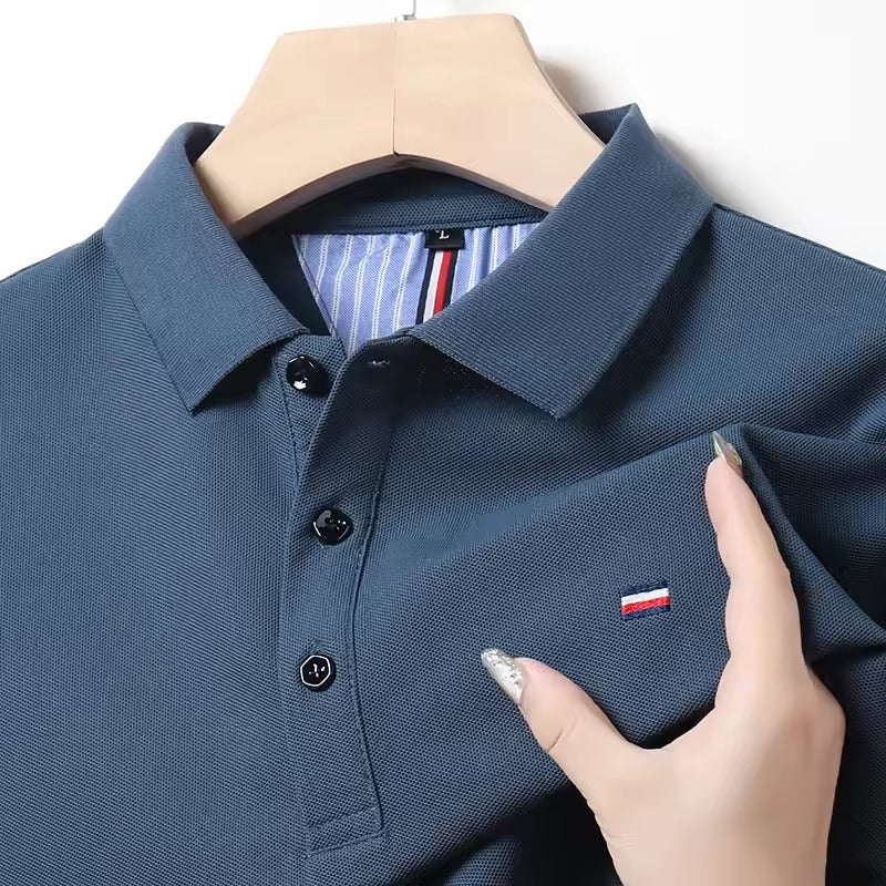 Polo décontracté brodé hommes