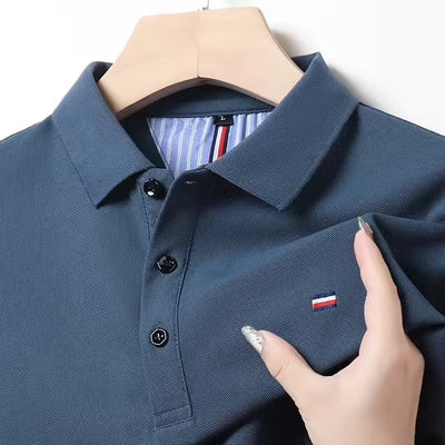 Polo décontracté brodé hommes