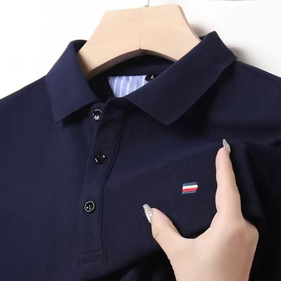 Polo décontracté brodé hommes
