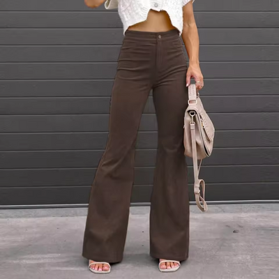 Pantalon Flare | Taille Haute | Allure Rétro