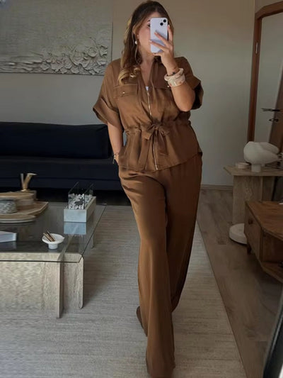 Ensemble Cargo Basique Coton & Lin