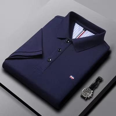 Polo décontracté brodé hommes