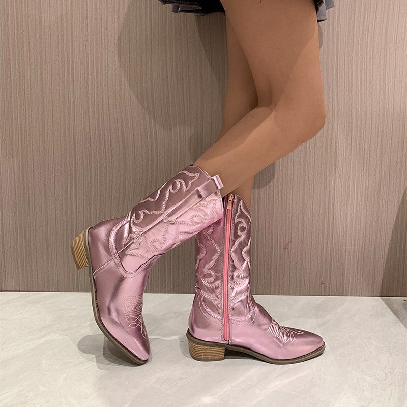 Gia - bottes métalliques chics et élégantes
