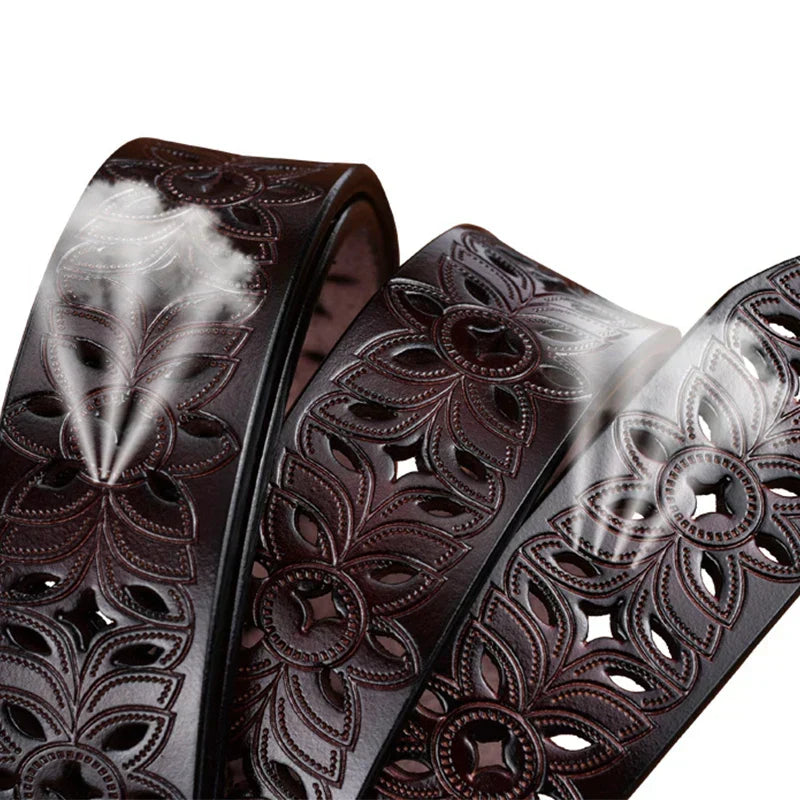 MICHELA™ | CEINTURE EN CUIR FEMME (115 CM)
