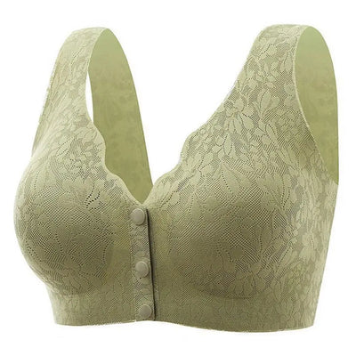 Ruth - Soutien-gorge en dentelle à fermeture frontale pour femmes avec larges bretelles