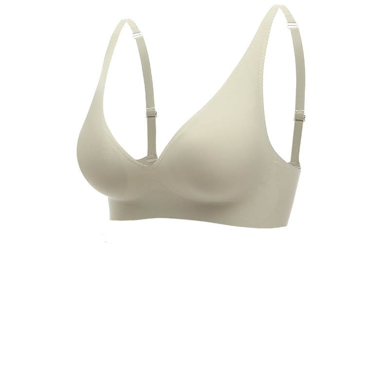 Soutien-gorge femme – Sans coutures – Encolure en V – Bretelles larges – Confort respirant