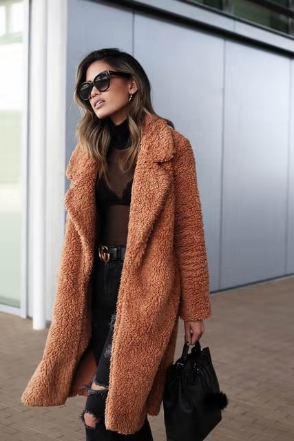 Manteau Douillet | Effet Mouton | Chaleur Stylée