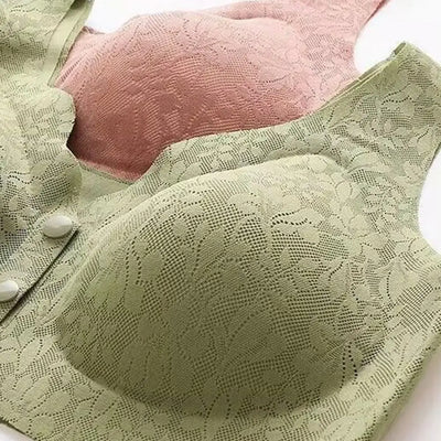 Ruth - Soutien-gorge en dentelle à fermeture frontale pour femmes avec larges bretelles