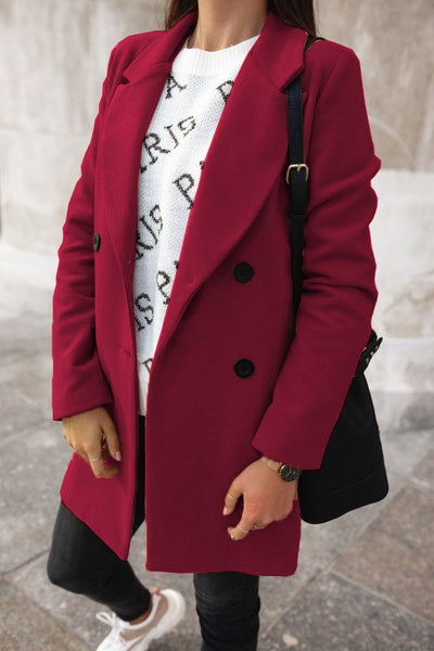 Manteau Classique | Laine Mélangée | Ligne Structurée