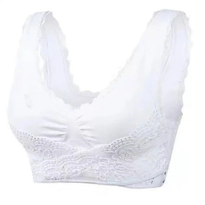 Gillian - Soutien-gorge sans fil pour femmes avec boucles croisées sur le devant