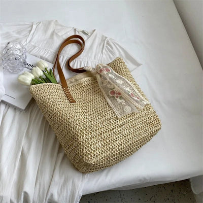 Isaline sac cabas en paille