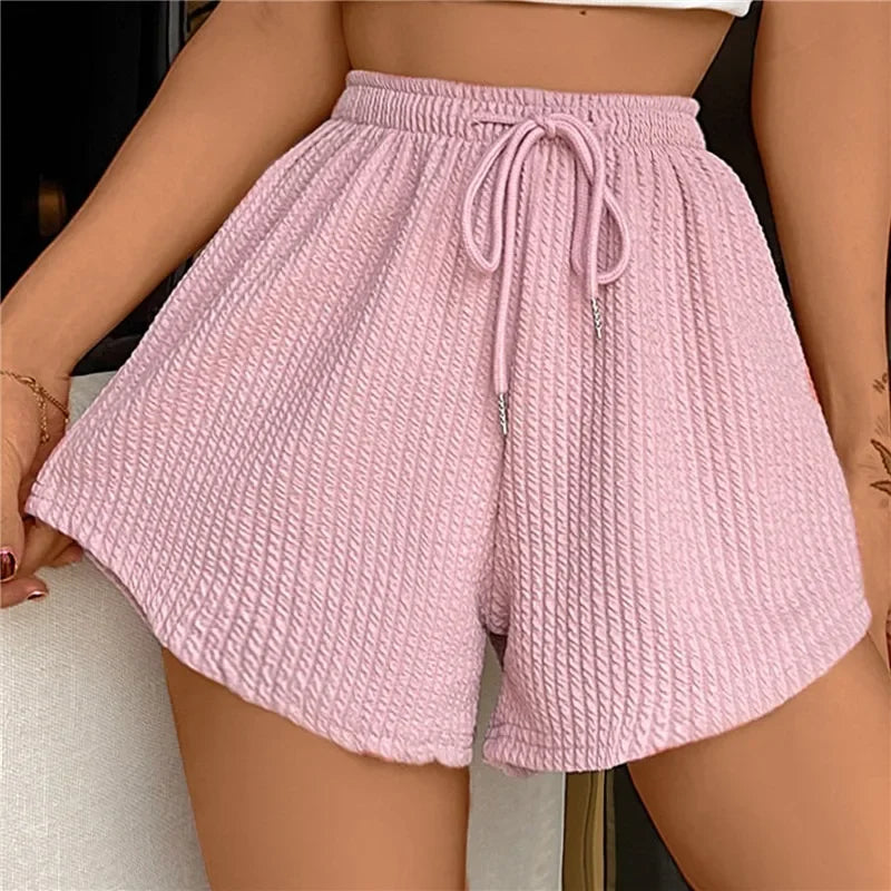 Noor - Short avec cordon de serrage et jambes larges