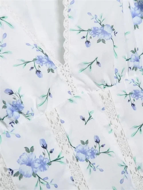 Ravikna | Minirobe à imprimé floral et volants