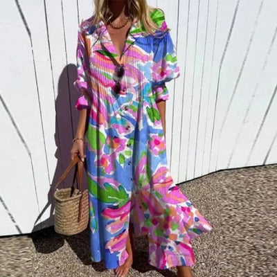 Margaux | Robe d'été boheme pour femme | Maxi