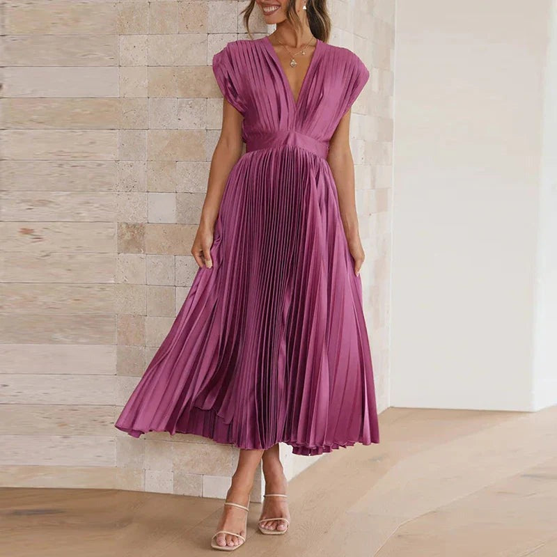 ROBE LONGUE PLISSÉE