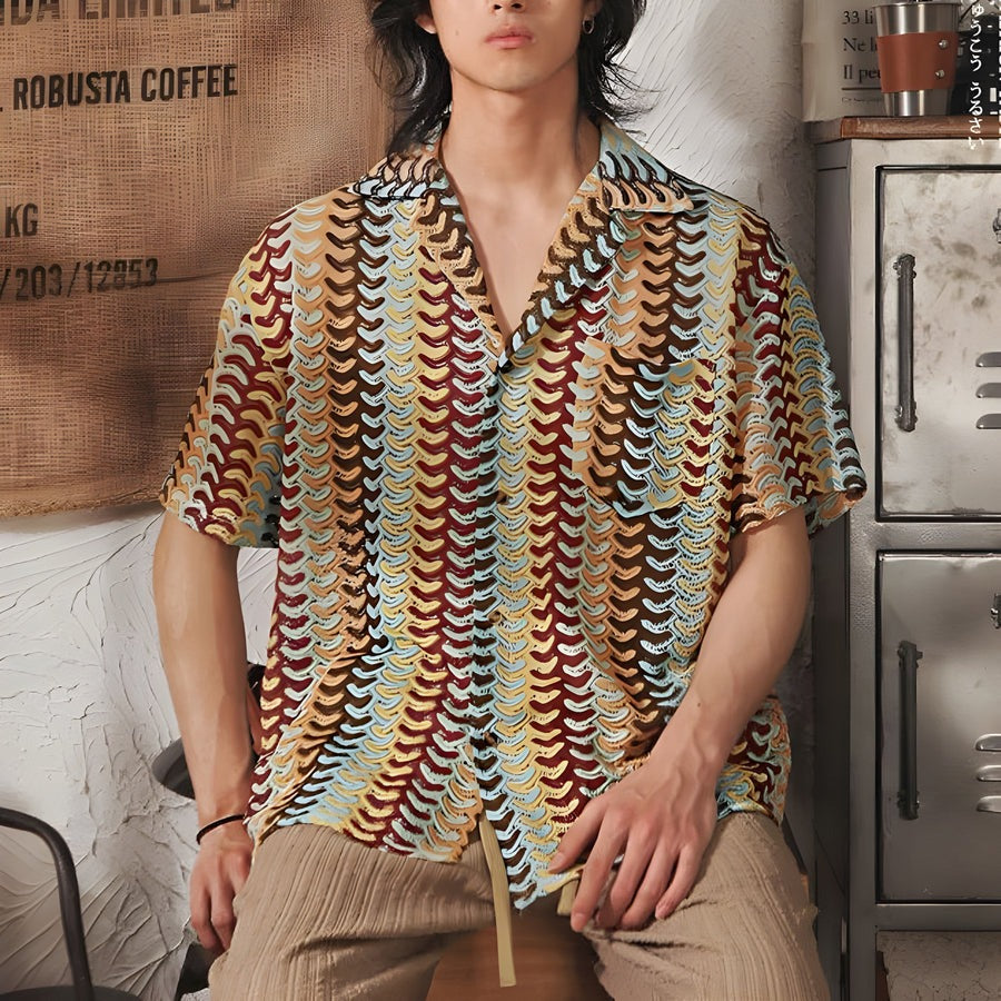Chemise en tricot jacquard