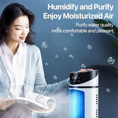 CoolBreeze Mini - Refroidisseur d'air USB 3 en 1 avec réservoir d'eau de 300 ml