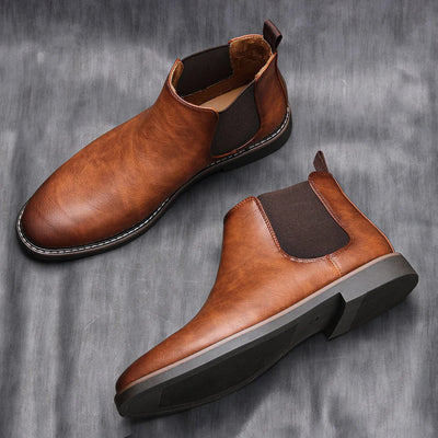 Bottes Chelsea modernes en cuir