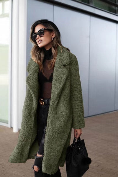 Manteau Douillet | Effet Mouton | Chaleur Stylée