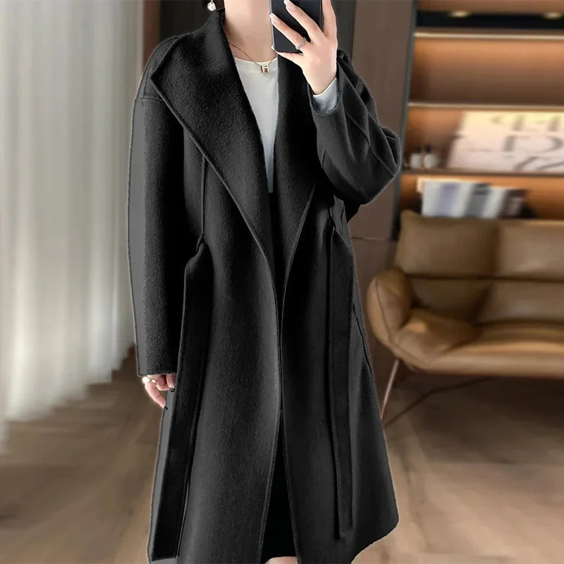 Manteau en cachemire avec ceinture Casmira™