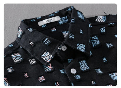 GabrielePirelli Chemise Rétro à Carreaux pour Hommes