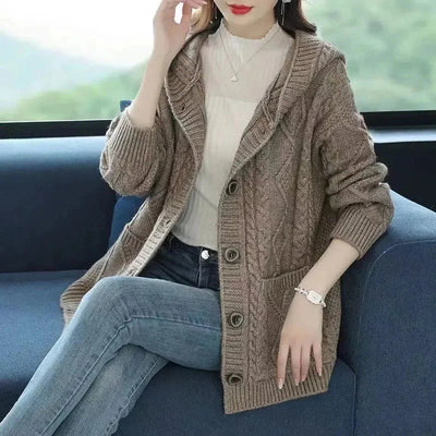 Hanna™ - Cardigan élégant avec motif en losanges