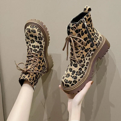 Charlene - Bottes à imprimé léopard