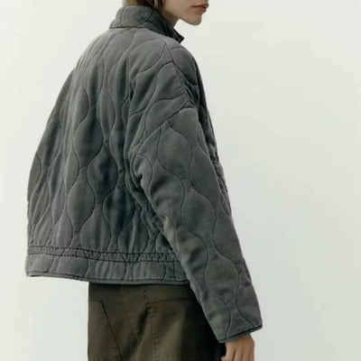 Zara™ | Veste en Coton Matelassée Vintage