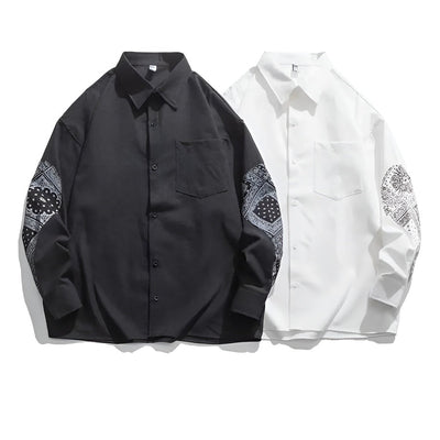 Chemise en coton à motif cachemire