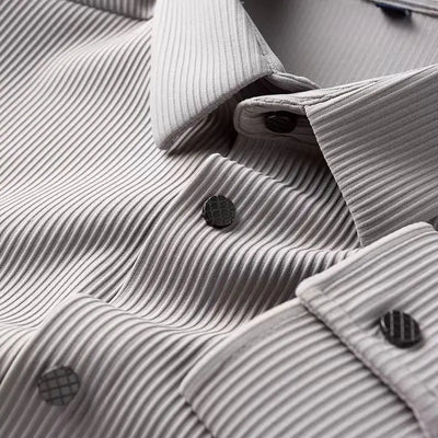 Chemise homme business – Coupe slim – Tissu extensible respirant – Col classique