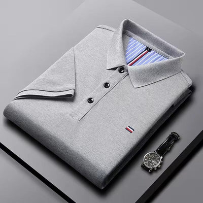 Polo décontracté brodé hommes