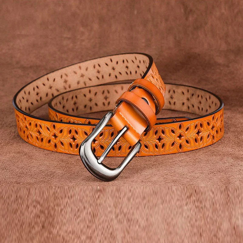 MICHELA™ | CEINTURE EN CUIR FEMME (115 CM)