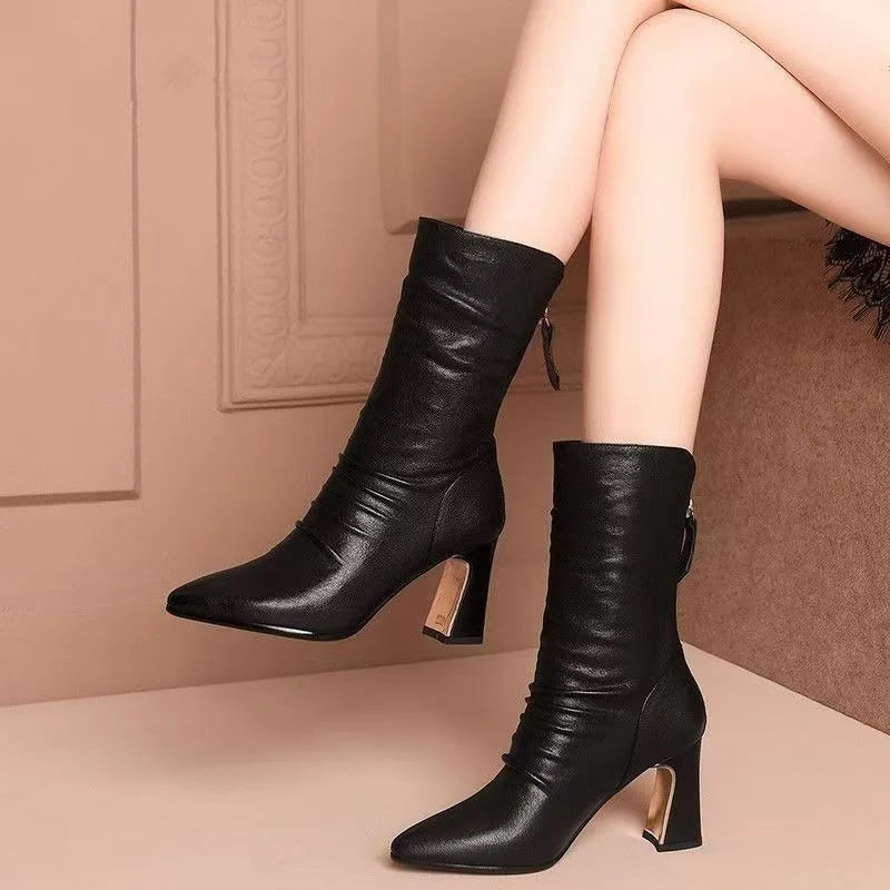 Orla | Bottines à Talons Aiguille Élégantes