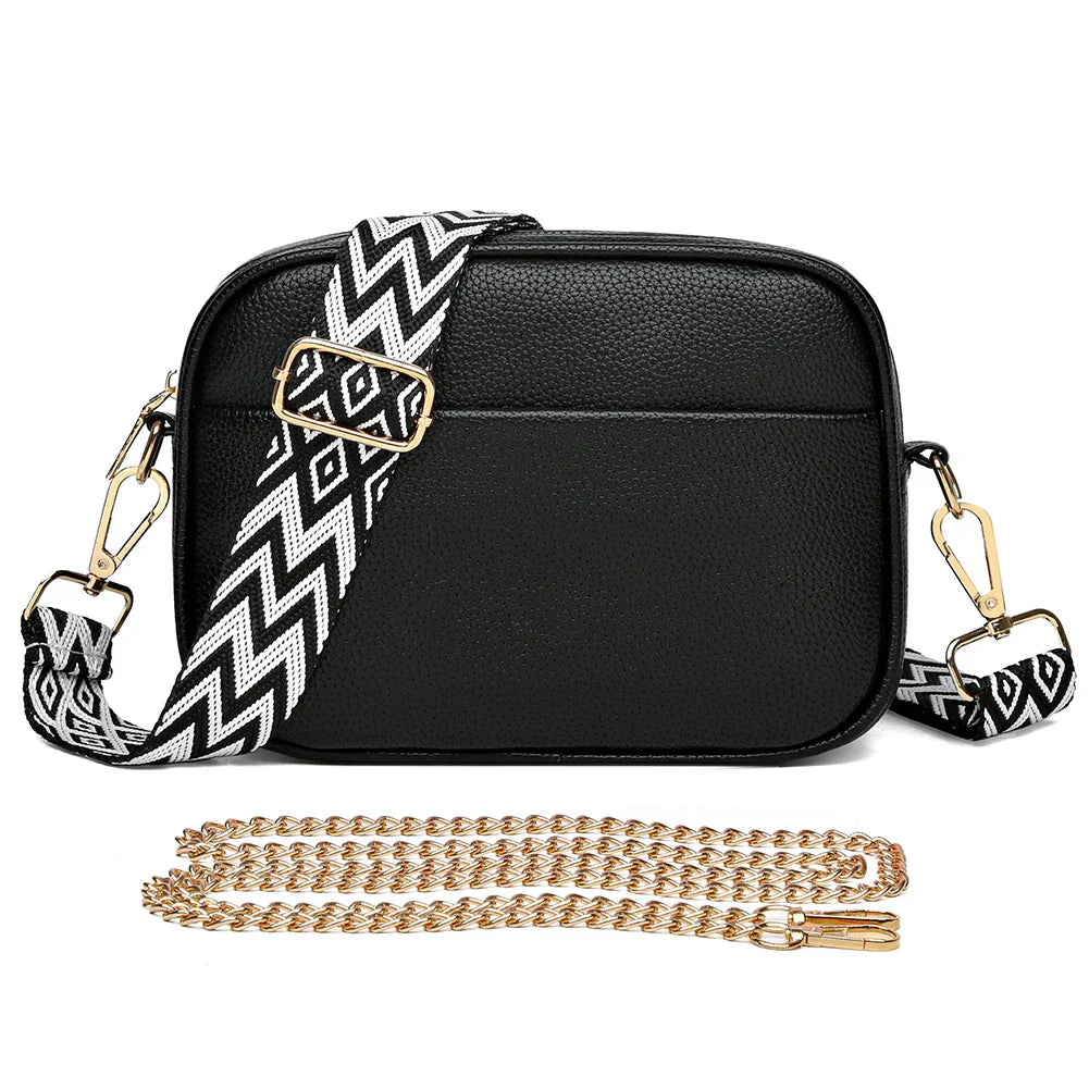 Sac à bandoulière en cuir raffiné Zara