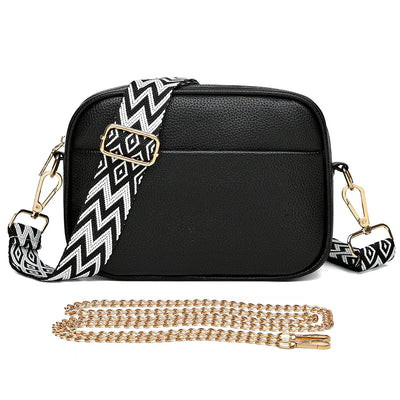 Sac à bandoulière en cuir raffiné Zara