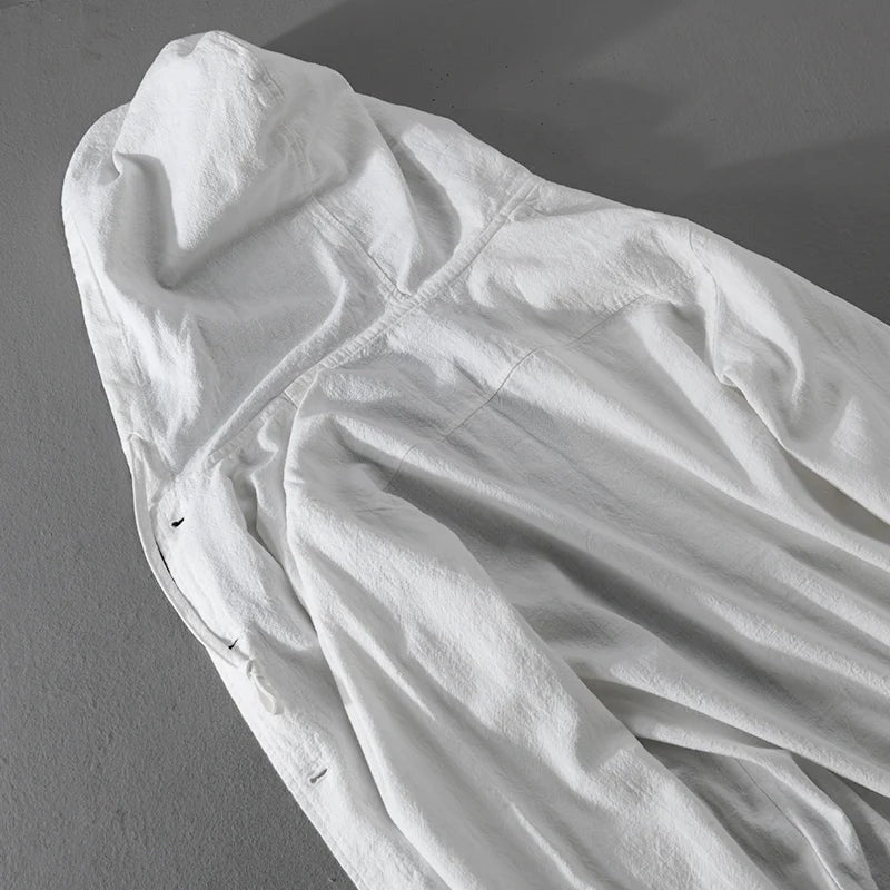 Blouse à capuche en lin