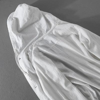 Blouse à capuche en lin