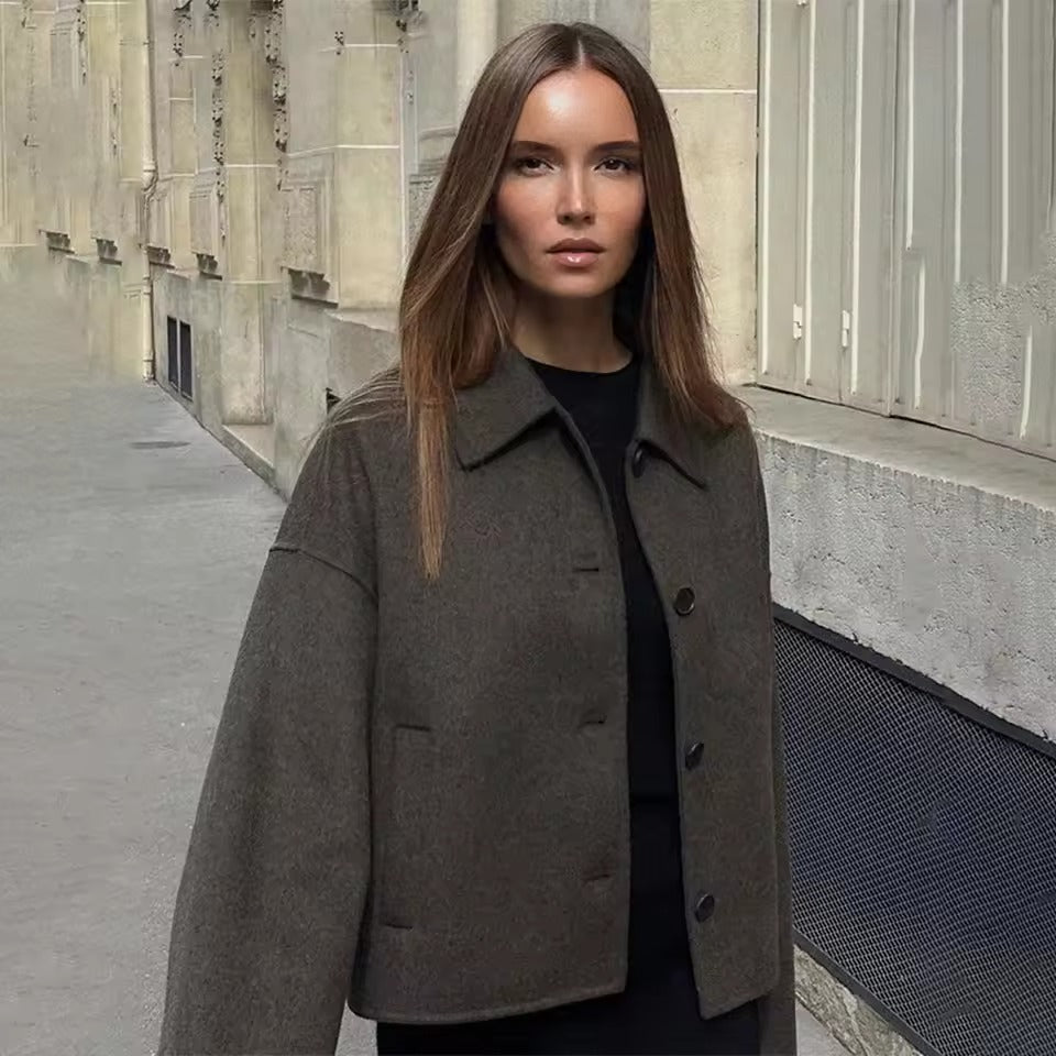 Veste en laine élégante ample