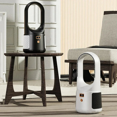 Bladeless Ventilateur de table - Ventilateur USB silencieux avec batterie pour chambre à coucher & bureau